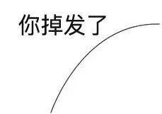 脱发 搞笑 文字表情包 逗 魔性