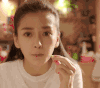杨颖 美女 气质 吃东西