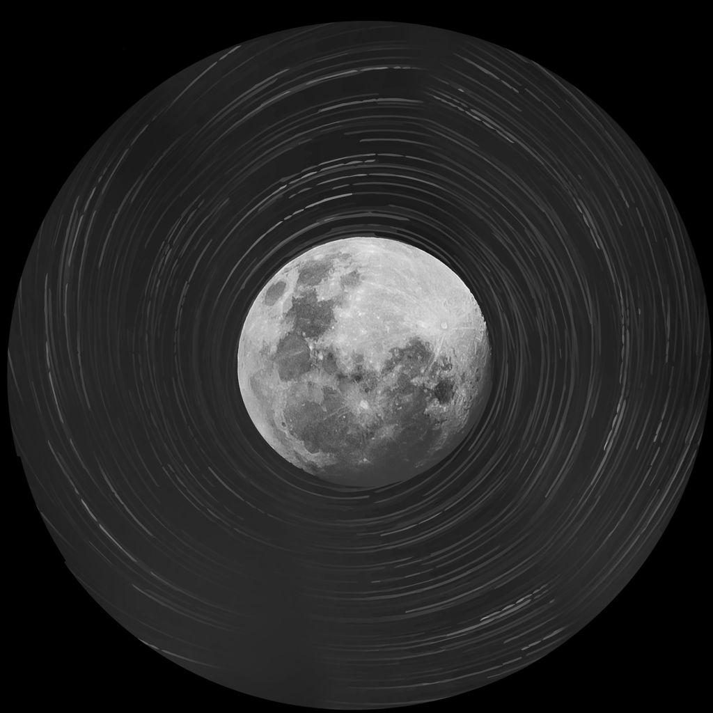 月亮 moon 旋转 唱片 漩涡