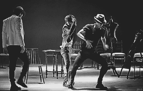 黑白 酷帅 男神 跳舞