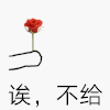 玫瑰花 送出 收回 搞笑 斗图 哎，不给