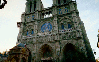 巴黎 巴黎圣母院 风景 法国