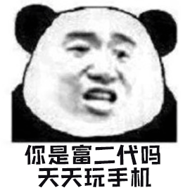 暴漫 熊貓人 你是富二代嗎 天天玩手機 斗圖