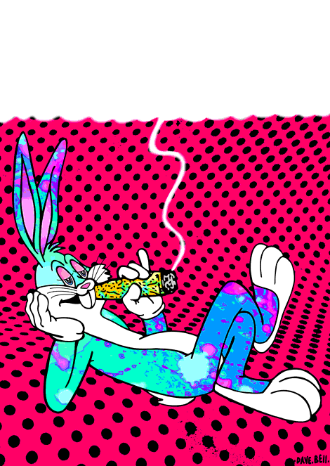 兔子 吸烟 颜色 闪光
