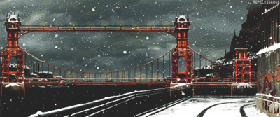 下雪 圣诞 大桥 天气