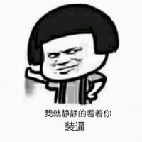 蘑菇头 张学友 逗比 我就静静的看着你装逼