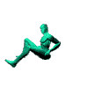 人体  绿色    动画   动态