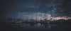 游艇 yacht 夜晚 停泊