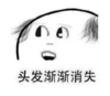 暴漫 文字表情包 头发渐渐消失 搞笑 逗 沙雕