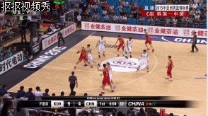 篮球 亚锦赛 中国 韩国 易建联 后仰 跳投 篮板 拼抢 激烈对抗 汗流浃背 英气逼人 劲爆体育