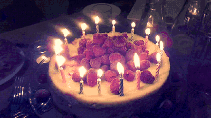 蛋糕 蜡烛 生日 玫瑰花