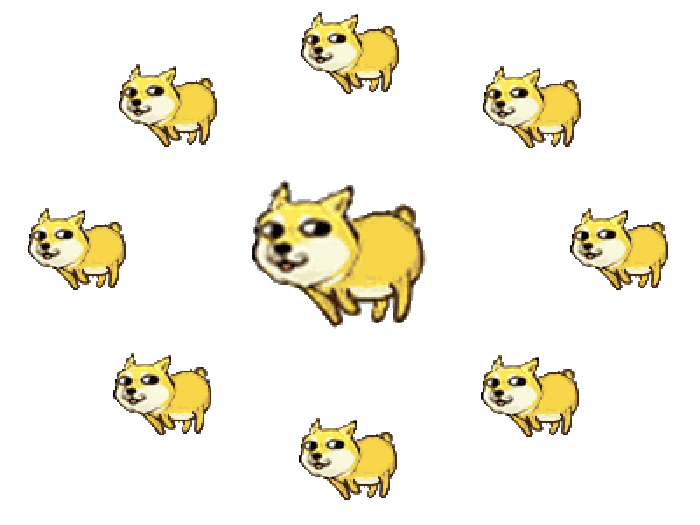 转圈 狗狗 搞笑 可爱