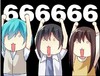 卡通人物 可爱 呆萌 斗图 举牌666