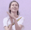 杨颖 拍手 长发 美女