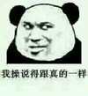 我操 说得跟 真的一样 熊猫人
