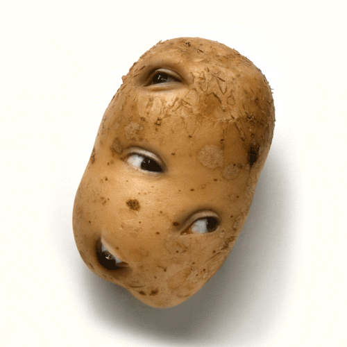 土豆 脸 奇怪 眼镜