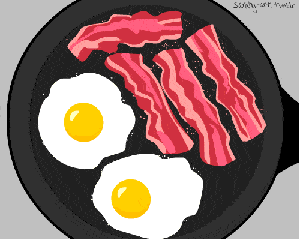 卡通 动漫 早餐 煎蛋 可爱