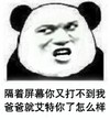 金馆长 熊猫 咧嘴 隔着屏幕 你又打不到我 艾特你怎么样