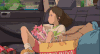 女孩 坐车 兜风 动漫