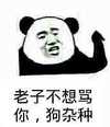 熊猫人 嘚瑟 装逼 老子不想骂你狗杂种