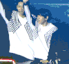 灿白 exo 演唱会 举手 大笑