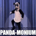 人偶 表演 舞台 跳舞 熊猫 panda