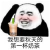 暴漫 熊猫头 想要冬天第一杯奶茶 开心 搞怪 逗