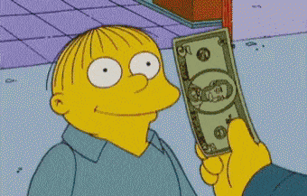 表情包 搞笑 吃钱 可爱 辛普森一家 动画片