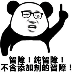 熊猫头 纯智障  不含添加剂 斗图 搞笑 猥琐