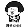 暴漫 文字表情包 再说句试试 搞笑 逗 沙雕
