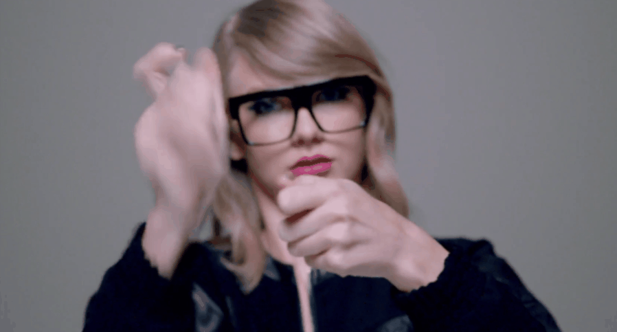 MV Taylor&Swift shake&it&off 动作 呆 手势