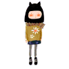 小女孩 换衣服 动画 动态