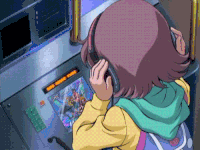 卡通 动漫 少女 玩游戏 可爱