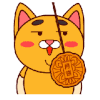 可爱 萌萌哒 月饼 黄色