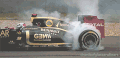 F1赛车  车 跑 冒烟