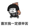 熊猫头 文字表情包 喜欢我一定很辛苦 搞笑 逗 沙雕