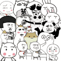 金馆长 红脸蛋 墨镜 熊猫头