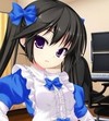 少女 可爱 马尾辫 聚精会神