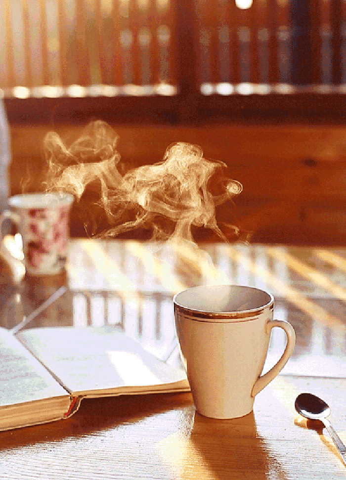 咖啡 烟雾 桌子 温馨