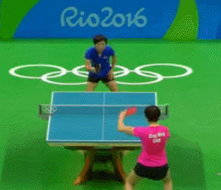 奥运会 里约奥运会 乒乓球 女单 半决赛 丁宁 精彩瞬间