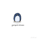 的吻 吻 可爱 企鹅