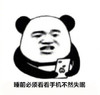暴漫 熊猫头 睡前必须看看手机 不然会失眠 看看手机 搞怪 逗