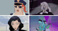 警帽 眼镜 搞笑 少女 帅气 跳舞