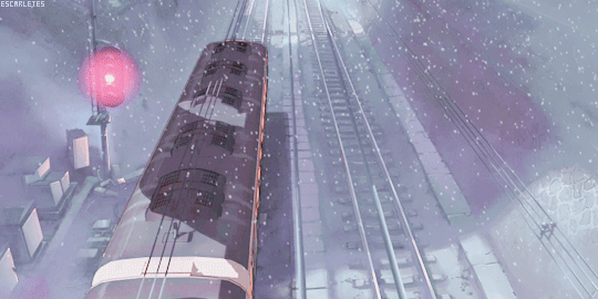 动漫 二次元 搞怪 火车 雪夜