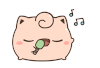 动画 卡通 猪猪 音符