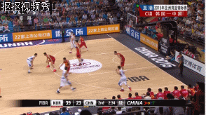篮球 亚锦赛 中国 韩国 掩护 三分球 干拔 得分王 超远距离投射 激烈对抗 劲爆体育