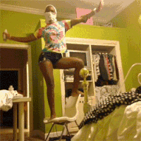 黑人 蒙面 跳舞 作死