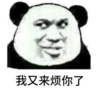 暴漫 文字表情包 我又来烦你了 搞笑 逗 沙雕