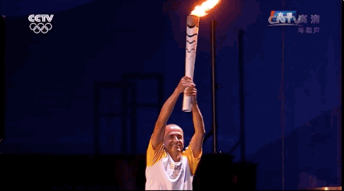 里约奥运会 火炬 圣火 点燃 火炬手 火焰