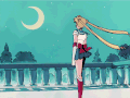 卡通  魔法美少女战士  微风  夜空